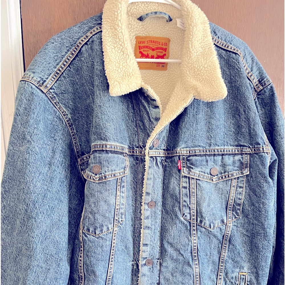Men’s Levi’s Fur Lined Denim Jacket 3XL